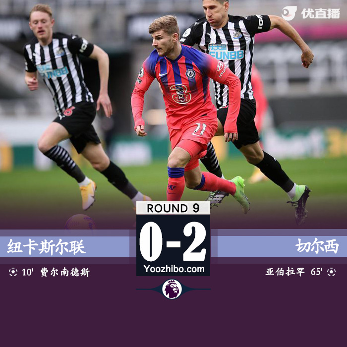 <a href=/zuqiuremen/chelsea/ target=_blank class=infotextkey>切尔西</a>2-0纽卡斯尔
