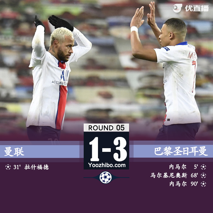 <a href=/zuqiuremen/manlian/ target=_blank class=infotextkey>曼联</a>1-3<a href=/zuqiuremen/psg/ target=_blank class=infotextkey>巴黎</a>圣日耳曼