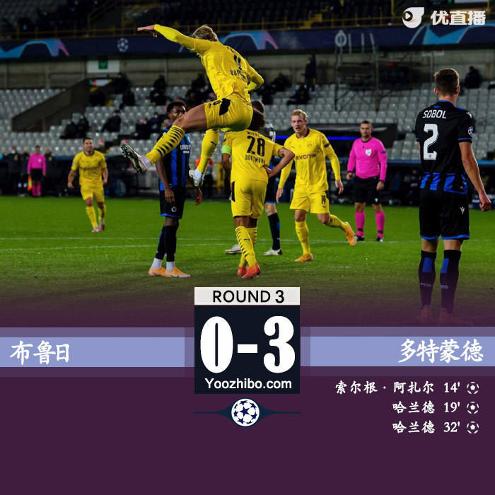 <a href=/zuqiuremen/dortmund/ target=_blank class=infotextkey>多特蒙德</a>3-0布鲁日