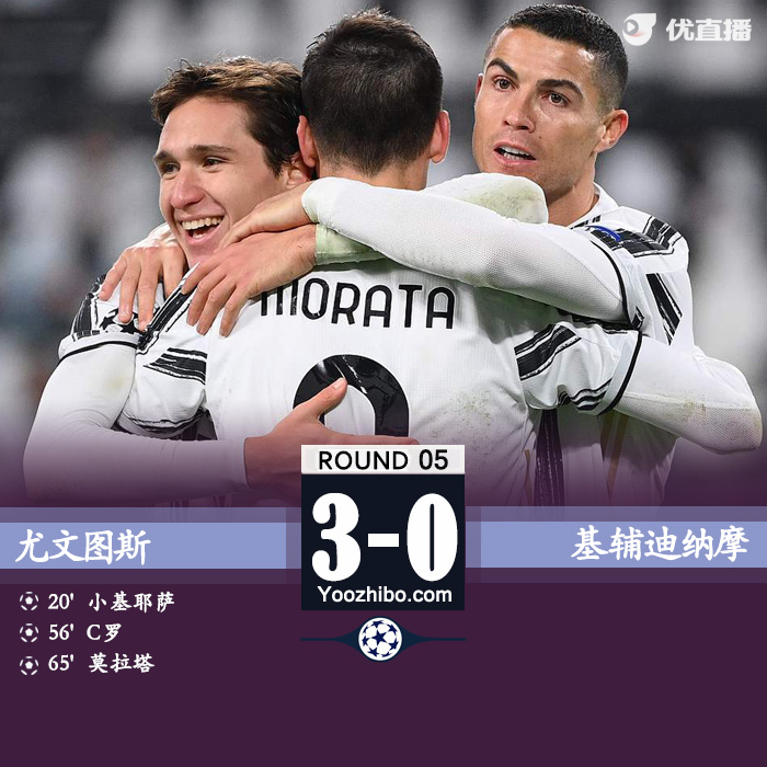 <a href=/zuqiuremen/juventus/ target=_blank class=infotextkey>尤文图斯</a>3-0基辅迪纳摩