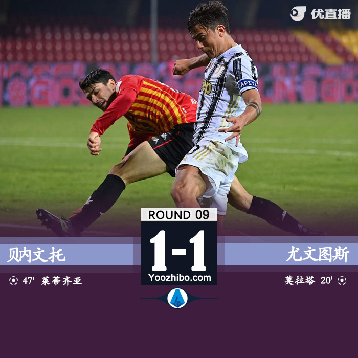 <a href=/zuqiuremen/juventus/ target=_blank class=infotextkey>尤文图斯</a>1-1贝内文托