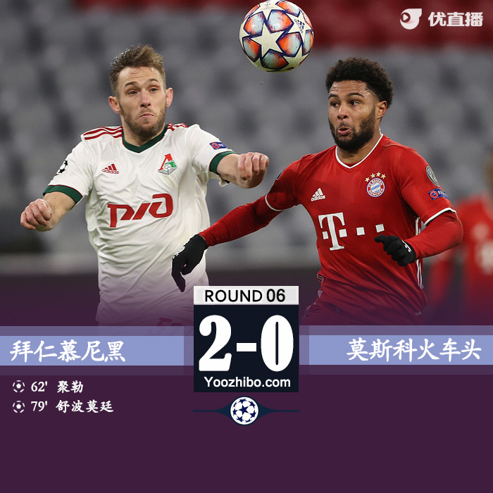 <a href=/zuqiuremen/bayern/ target=_blank class=infotextkey>拜仁</a>慕尼黑2-0莫斯科火车头