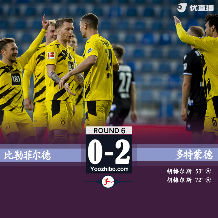 <a href=/zuqiuremen/dortmund/ target=_blank class=infotextkey>多特蒙德</a>2-0比勒菲尔德